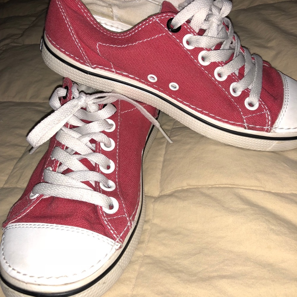 Crocs red sneakers women size 7